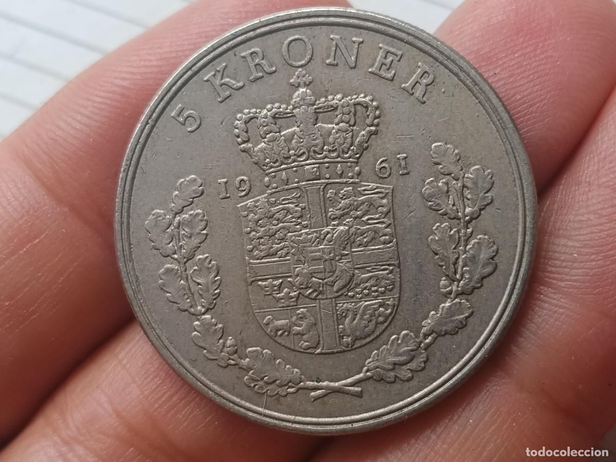 Monedas antiguas de Europa: DINAMARCA 5 CORONAS 1961