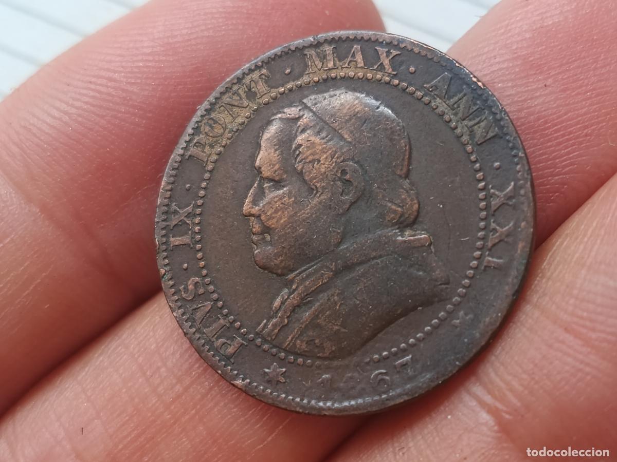 Monedas antiguas de Europa: Estados de la Iglesia, 1 soldo de Vaticano 1867