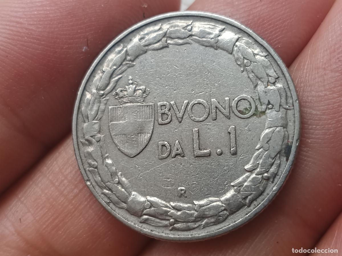 Monedas antiguas de Europa: EUROPA . ITALIA . 1 LIRA 1923