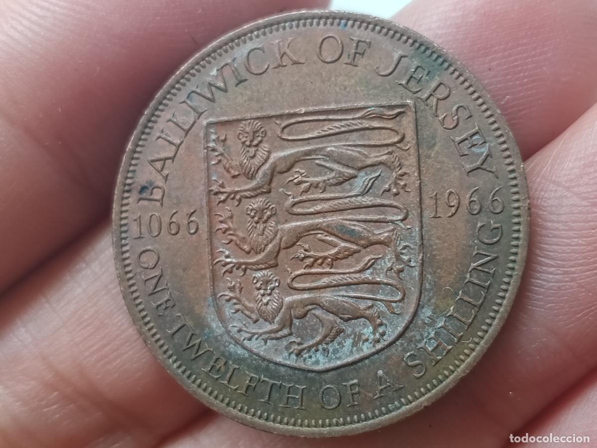 Monedas antiguas de Europa: 1/12 CHELIN SHILLING 1966 JERSEY