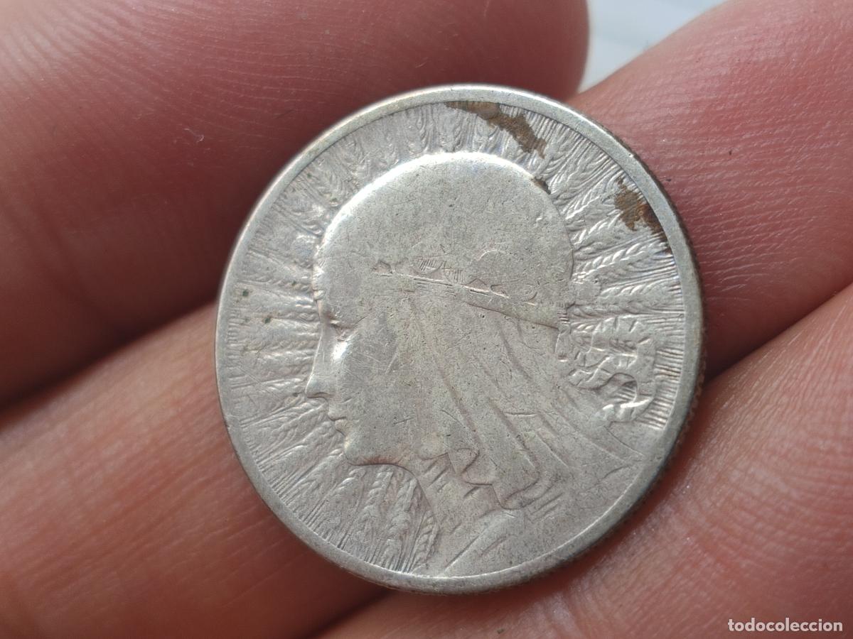 Monedas antiguas de Europa: PLATA 2 ZLOTY DE 1933 DE POLONIA, REINA JADWIGA, ZLOTYCH