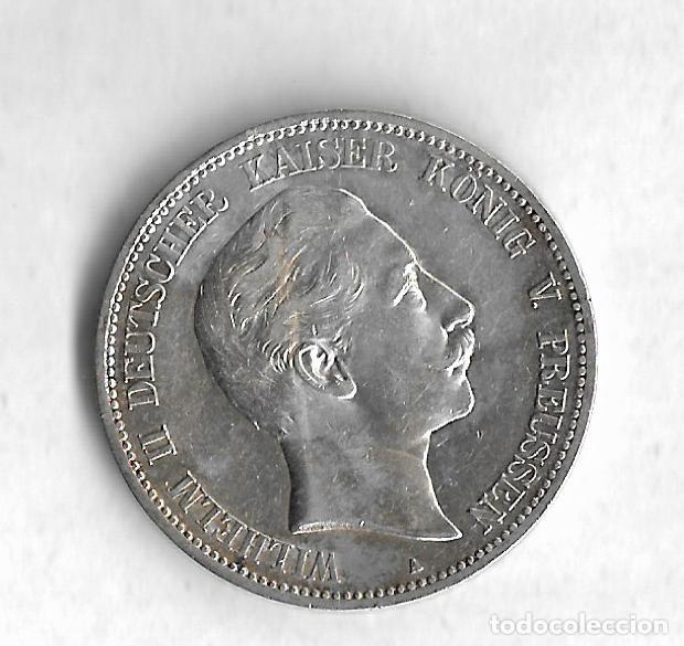 Monedas antiguas de Europa: PRUSIA 5 MARCOS 1902, GUILLERMO II
