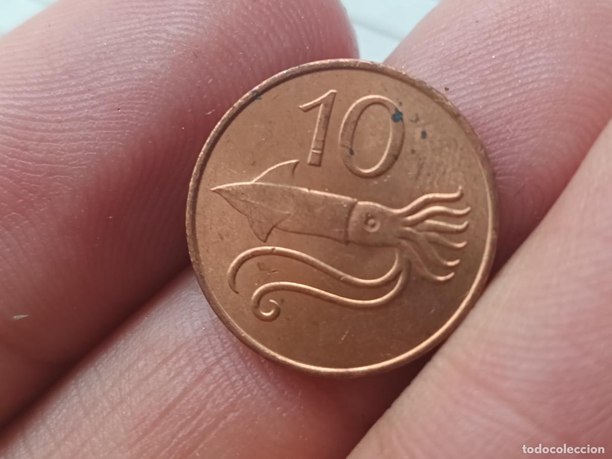 Monedas antiguas de Europa: Islandia. 10 aurar 1981