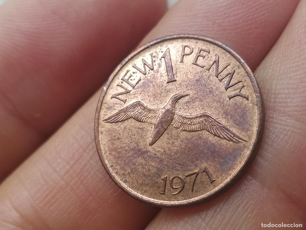 Monedas antiguas de Europa: GUERNSEY 1 NEW PENNY 1971