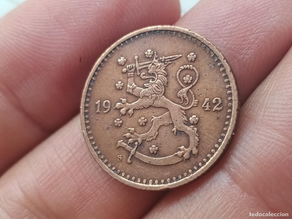 Monedas antiguas de Europa: FINLANDIA 1 MARKKA 1942