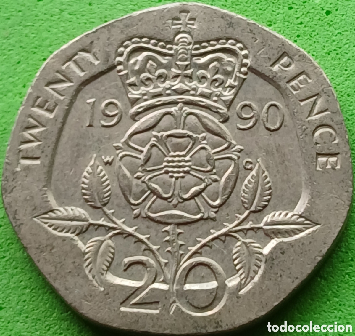 Monedas antiguas de Europa: Reino Unido 20 pence 1990 km#939