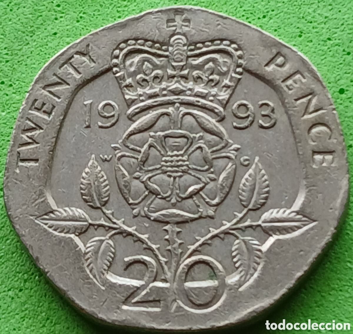 Monedas antiguas de Europa: Reino Unido 20 pence 1993 km#939