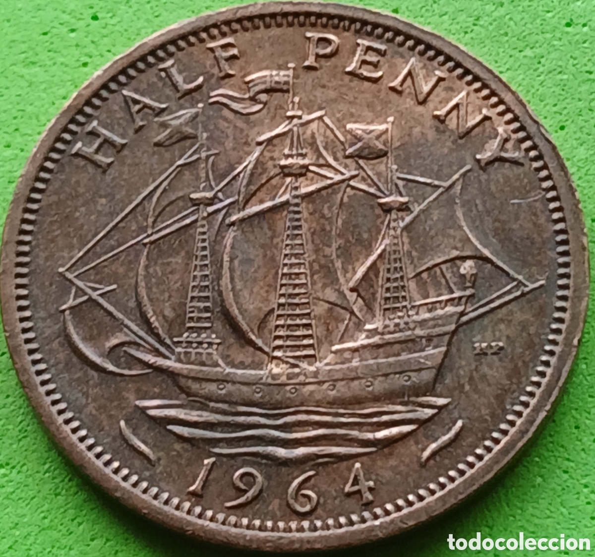 Monedas antiguas de Europa: Reino Unido half penny 1964 km#896