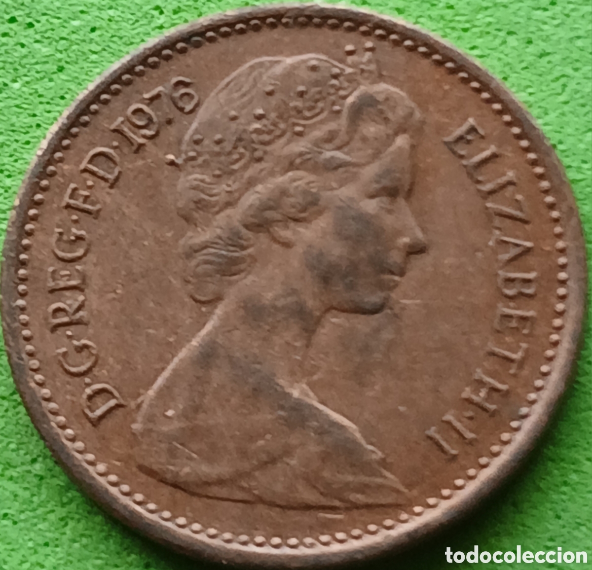 Monedas antiguas de Europa: Reino Unido &frac12; new penny 1976 km#914
