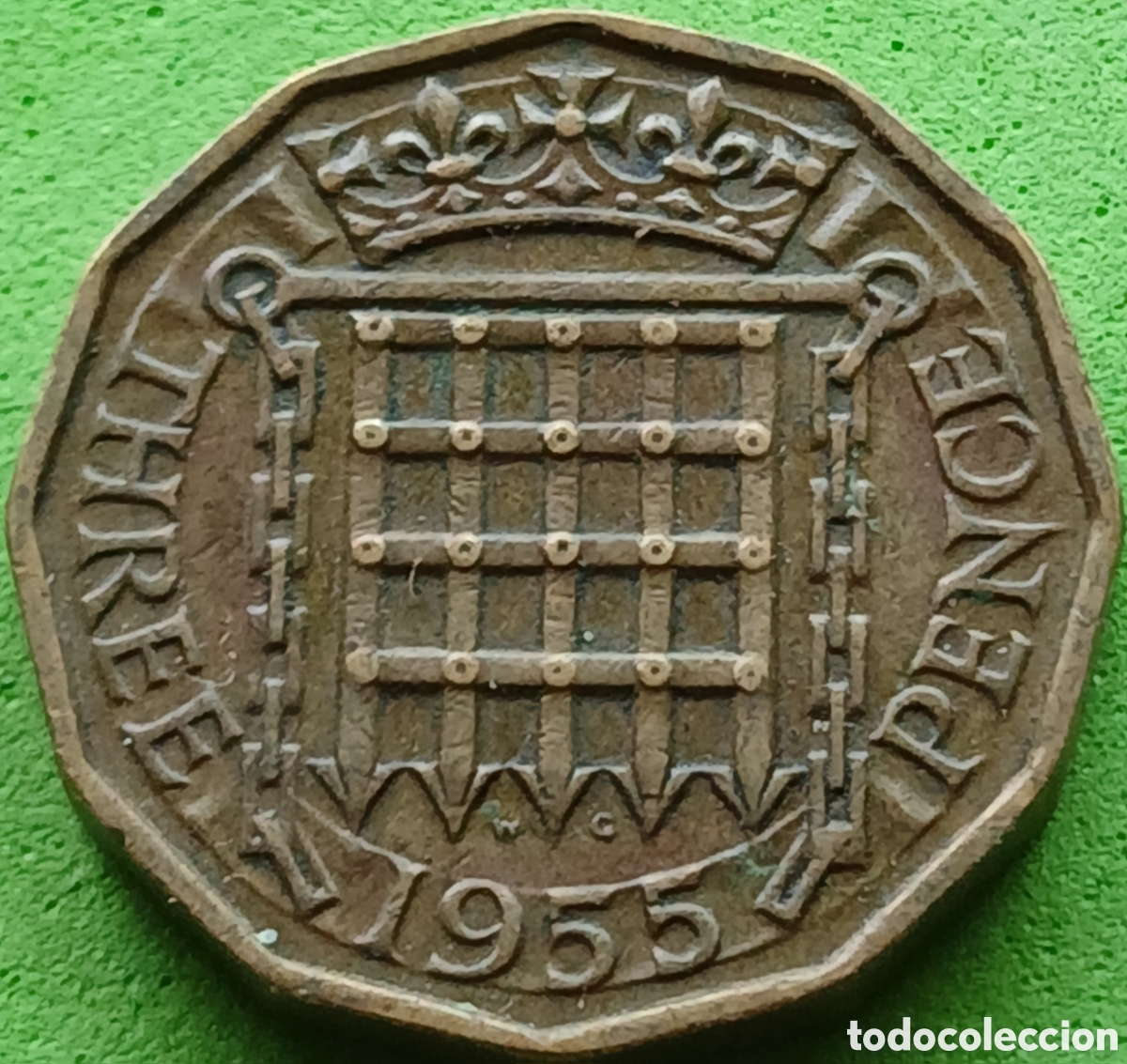 Monedas antiguas de Europa: Reino Unido three pence 1955 km#900