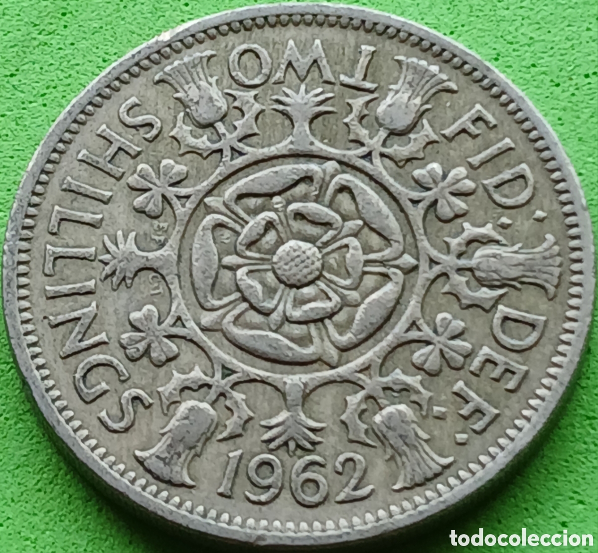 Monedas antiguas de Europa: Reino Unido two shillings 1962 km#906