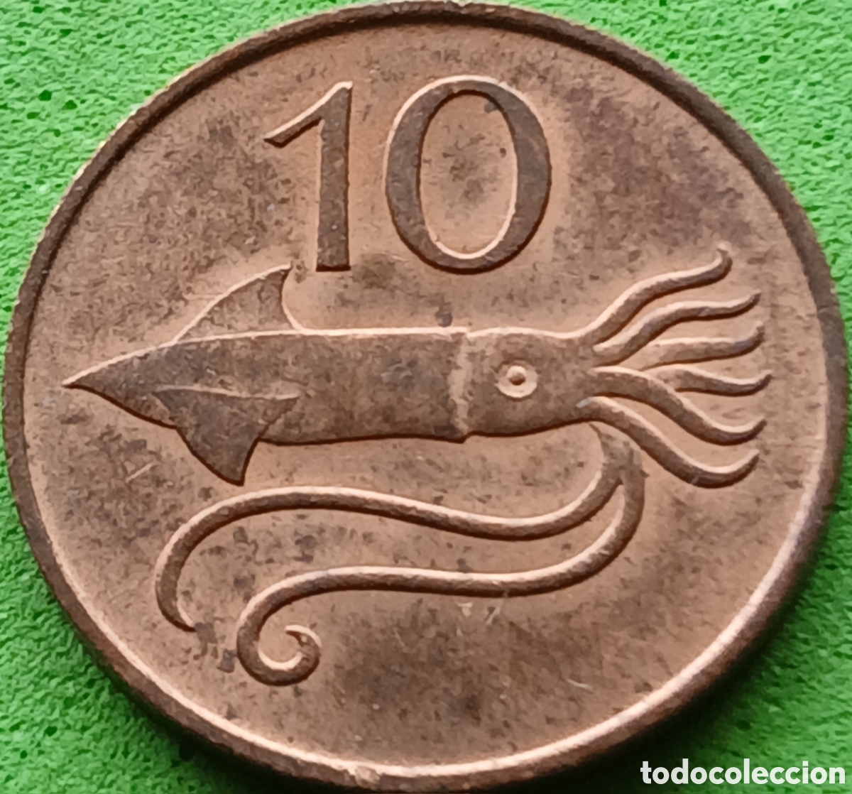 Monedas antiguas de Europa: Islandia 10 aurar 1981 km#25