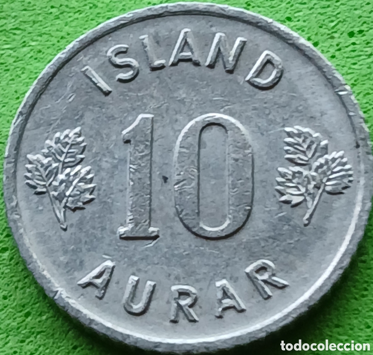 Monedas antiguas de Europa: Islandia 10 aurar 1971 km#10a