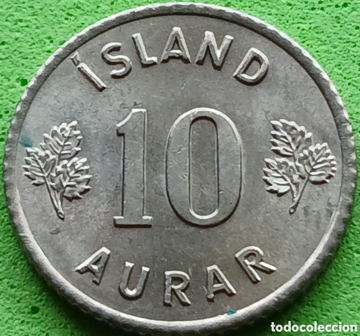 Monedas antiguas de Europa: Islandia 10 aurar 1969 km#10