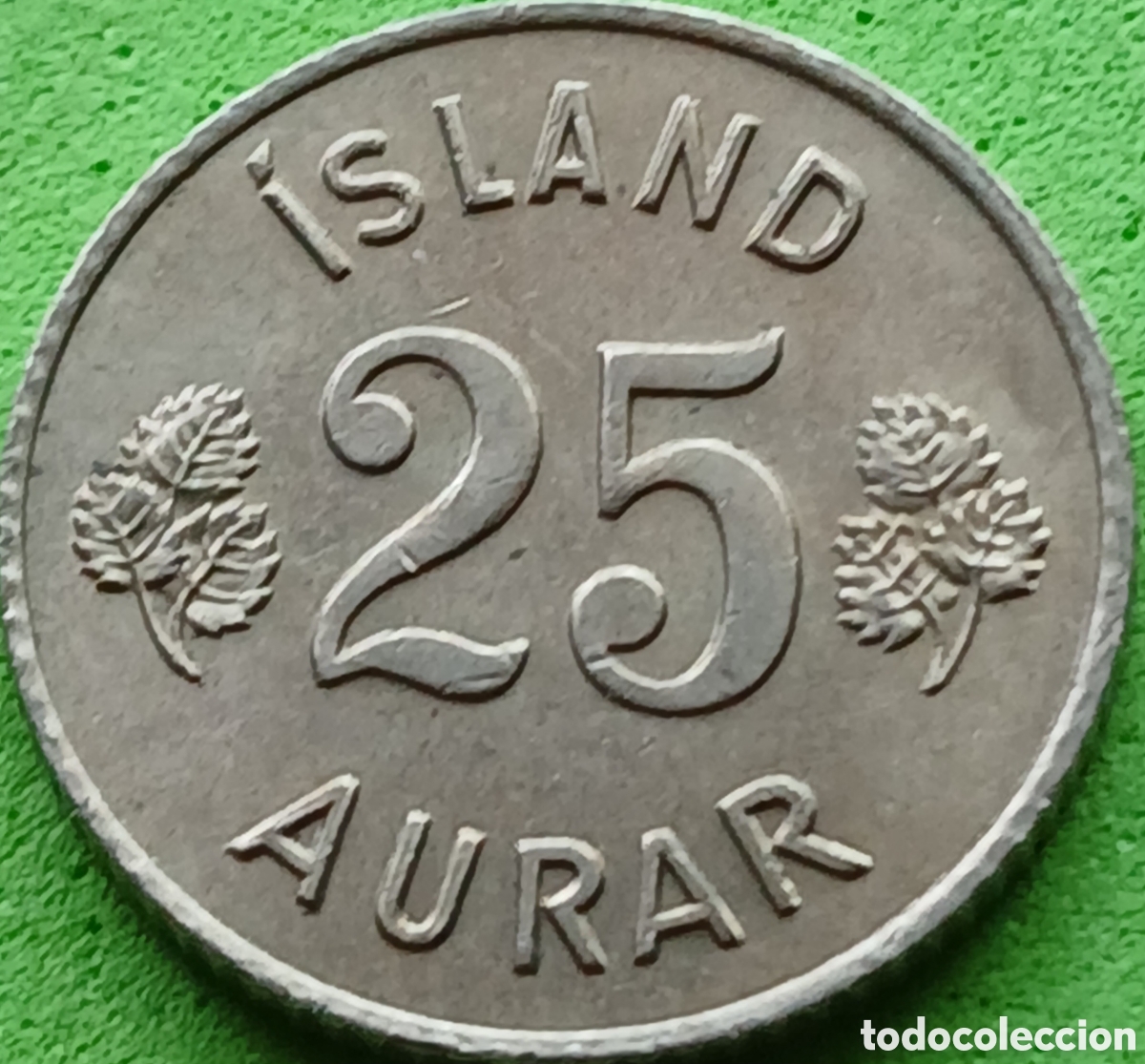 Monedas antiguas de Europa: Islandia 25 aurar 1967 km#11