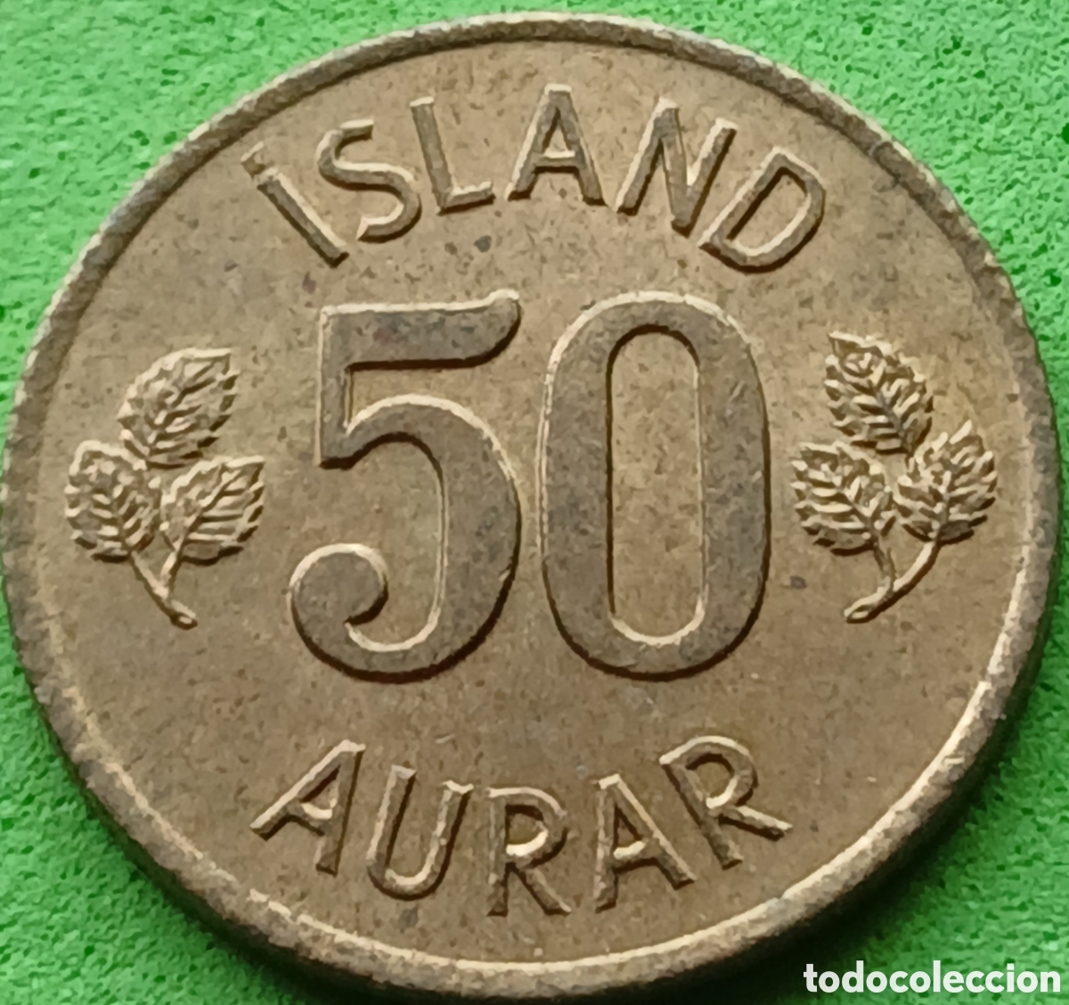 Monedas antiguas de Europa: Islandia 50 aurar 1970 km#17
