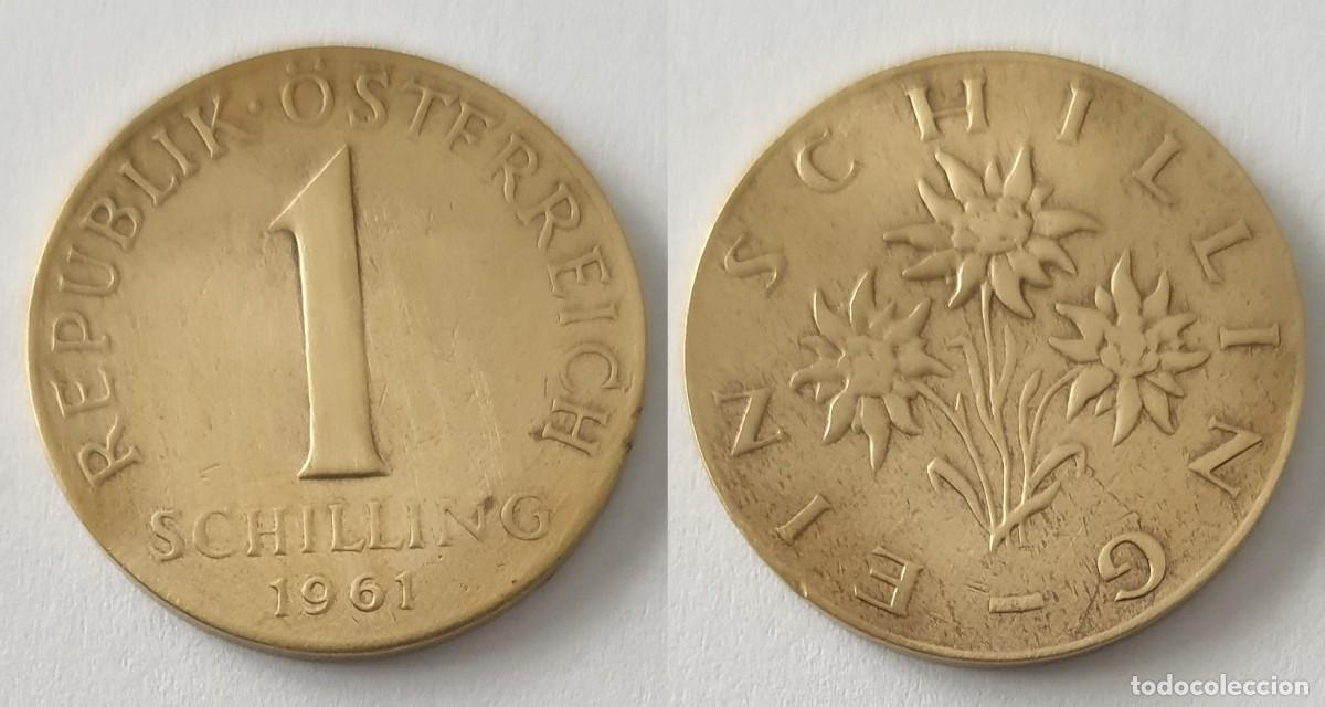 Monedas antiguas de Europa: Austria 1 Chel&iacute;n (Schilling) 1961 &ndash; KM#2888