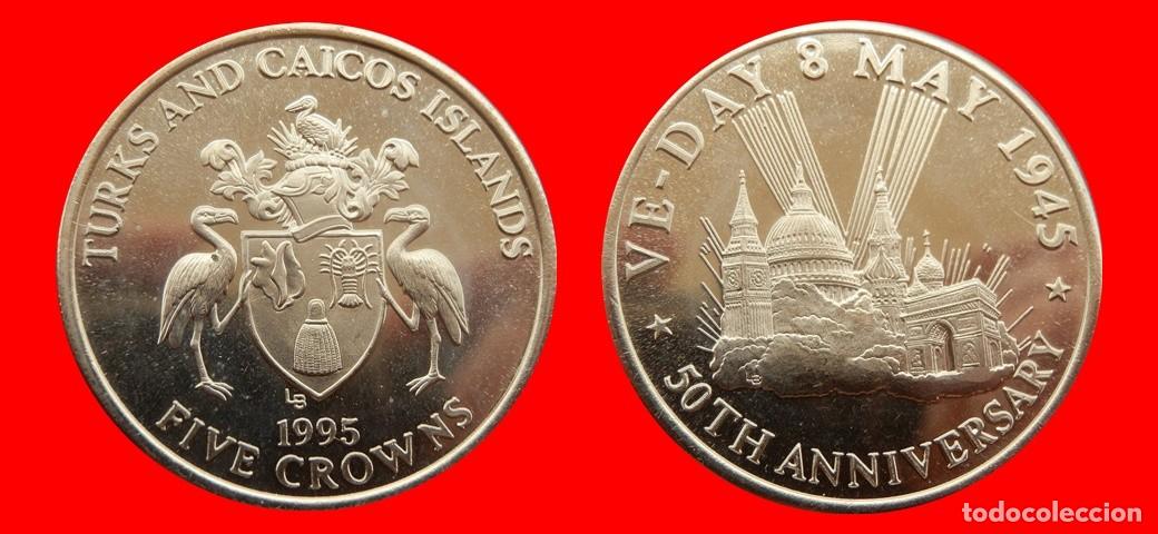Monedas antiguas de Europa: 5 CORONAS 1995 SIN CIRCULAR ISLAS TURCAS Y CAICOS-9270SC
