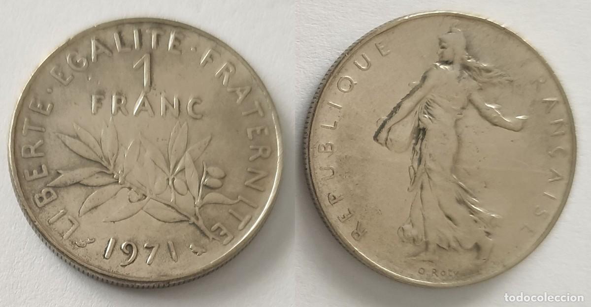 Monedas antiguas de Europa: Francia 1 Franco 1971 &ndash; KM#925