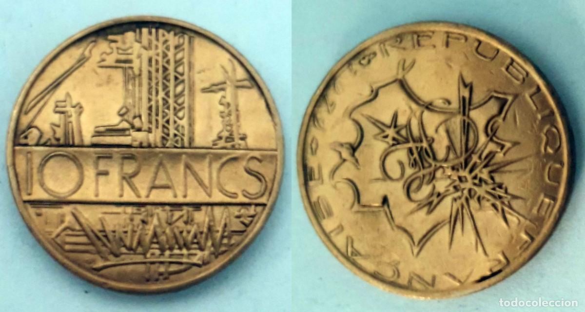 Monedas antiguas de Europa: Francia 10 Francos (1974-1987) &ndash; KM#940