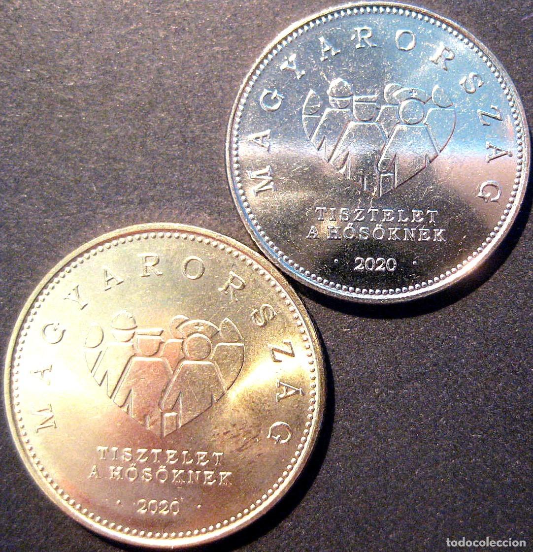 Monedas antiguas de Europa: Hungr&iacute;a, Set de 2 monedas ''H&eacute;roes del Covid'' 10 y 20 Forint UC#106-107./ Sin Circular.