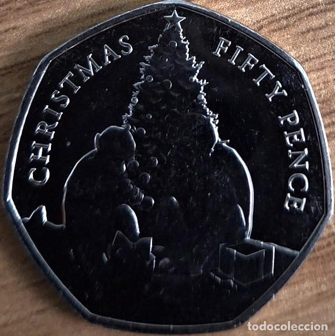 Monedas antiguas de Europa: Gibraltar, 50 Pence 2021 ''Christma'' UC#353./ Sin Circular.