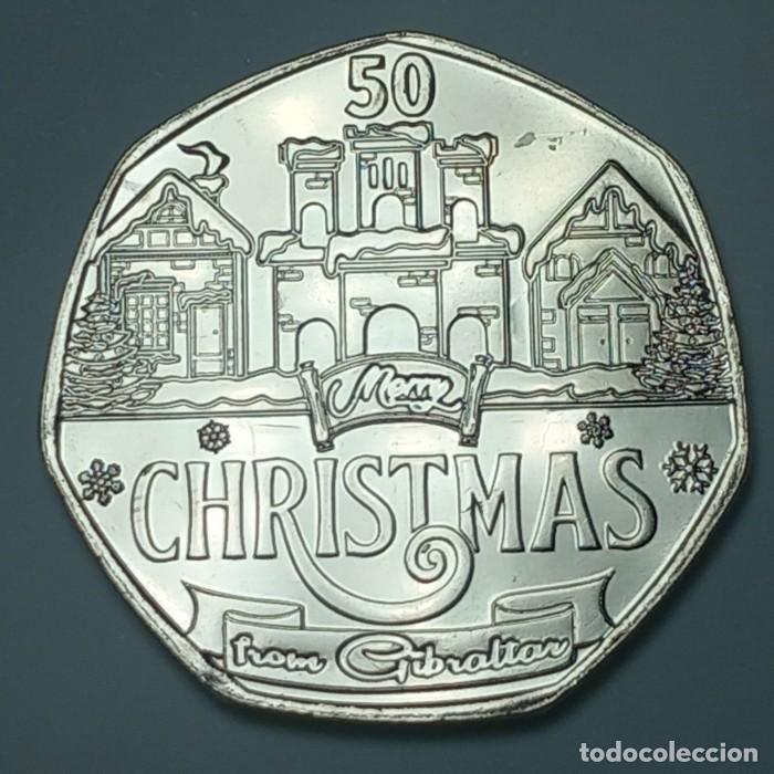 Monedas antiguas de Europa: Gibraltar, 50 Pence 2004 ''Christma'' UC#552./ Sin Circular.