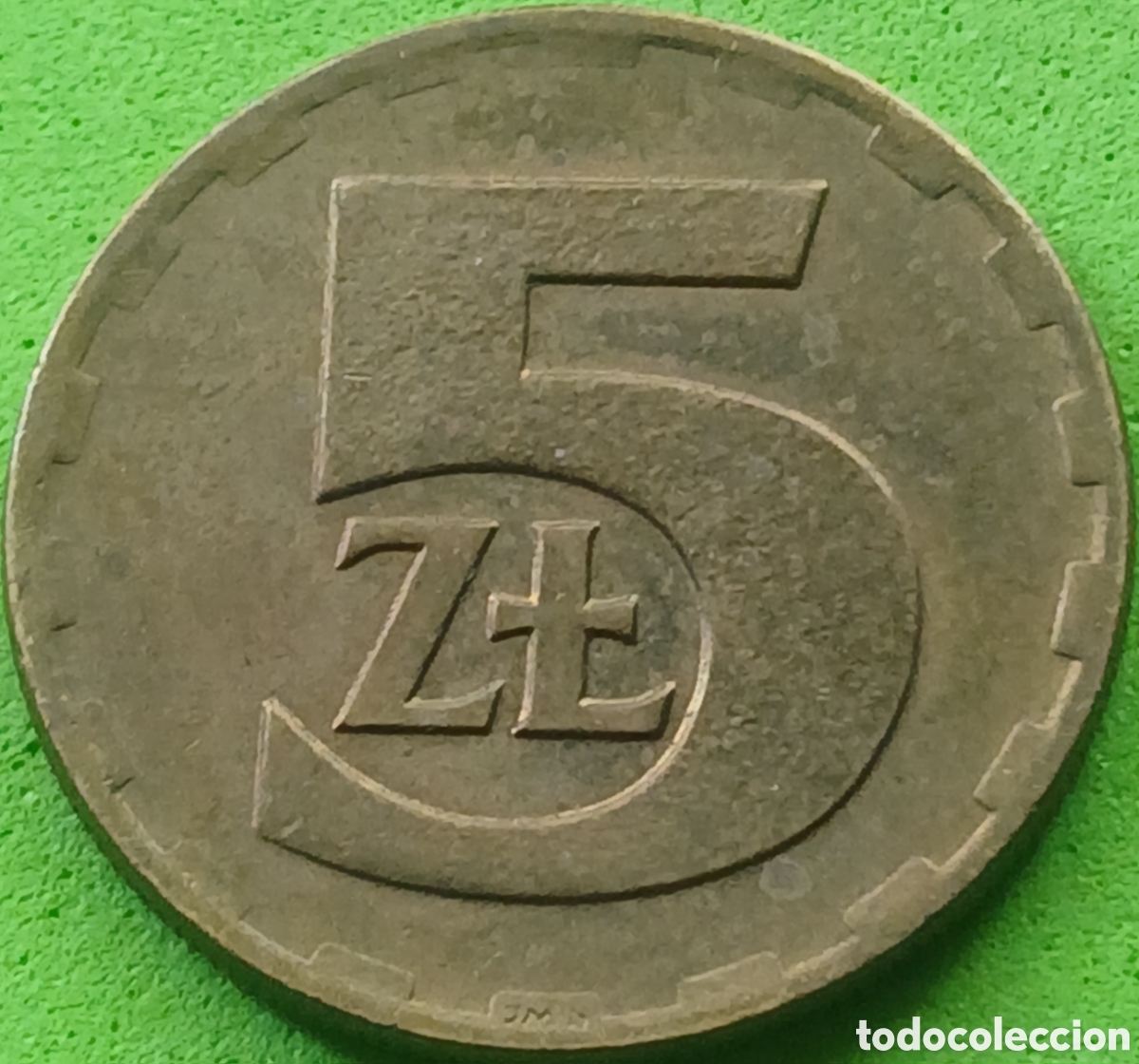 Monedas antiguas de Europa: Polonia 5 zlotych 1975 Y#81.1