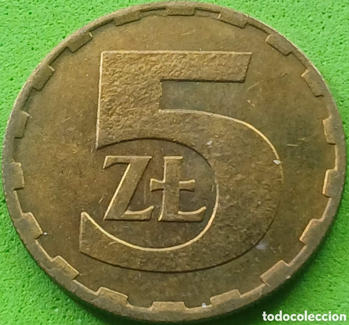 Monedas antiguas de Europa: Polonia 5 zlotych 1981 Y#81.1 poco com&uacute;n