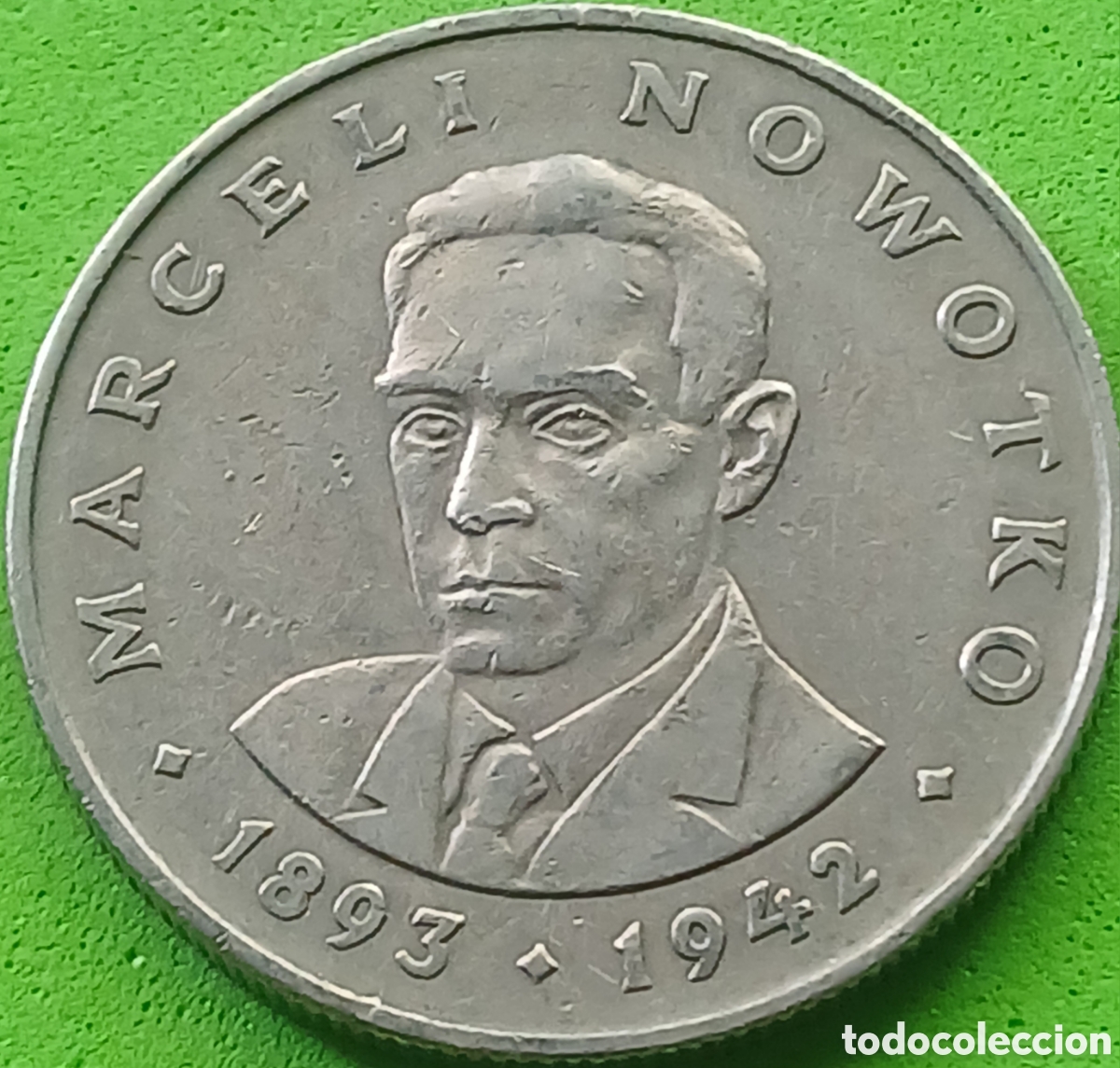 Monedas antiguas de Europa: Polonia 20 zlotych 1976 Y#69 Marceli Nowotko ceca &rdquo;MW&rdquo;