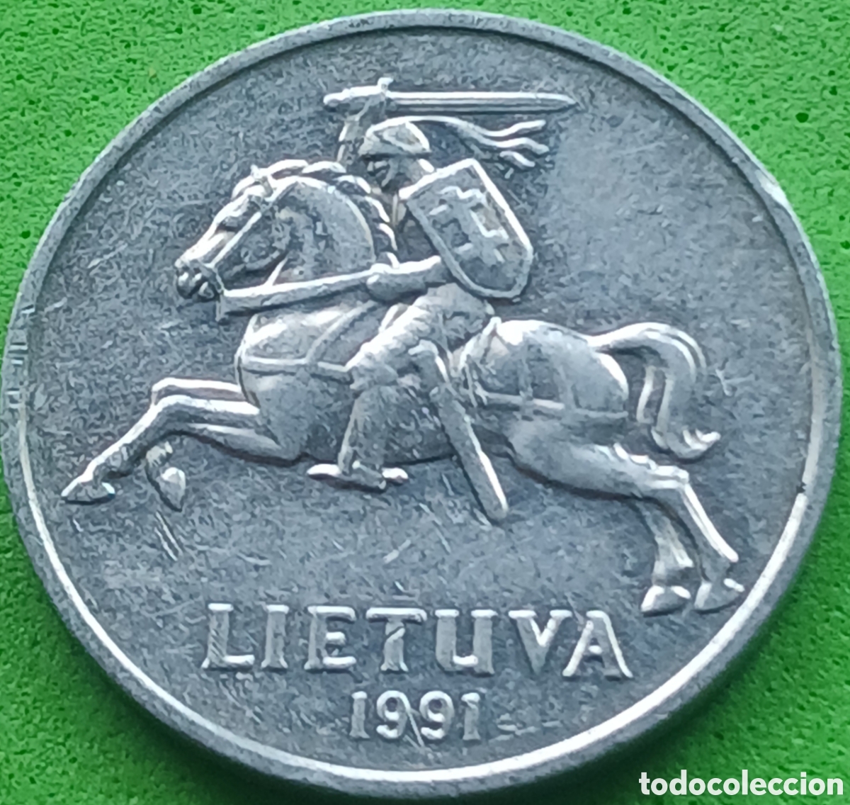 Monedas antiguas de Europa: Lituania 2 centai 1991 km#86