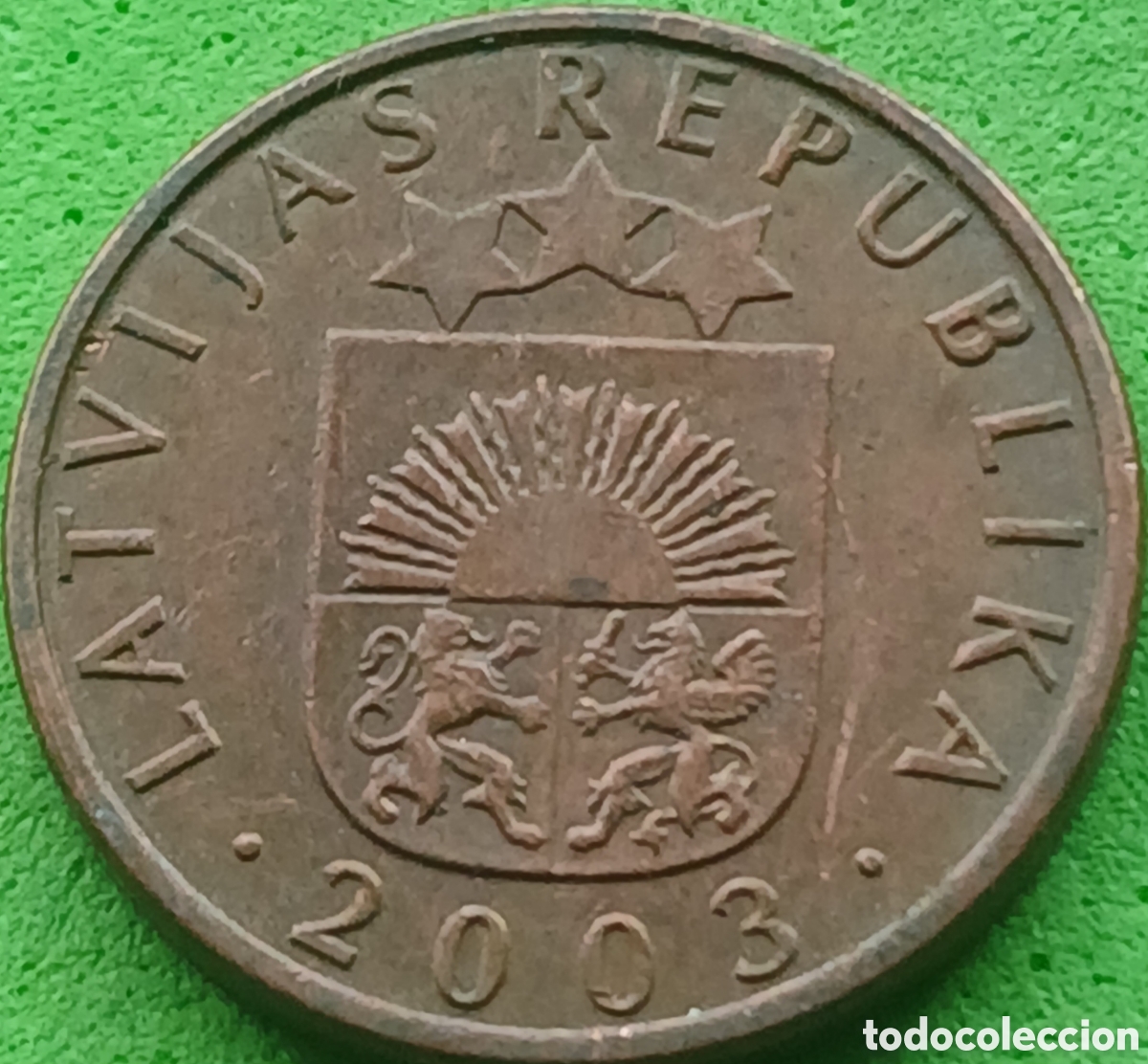 Monedas antiguas de Europa: Letonia 1 santims 2003 km#15