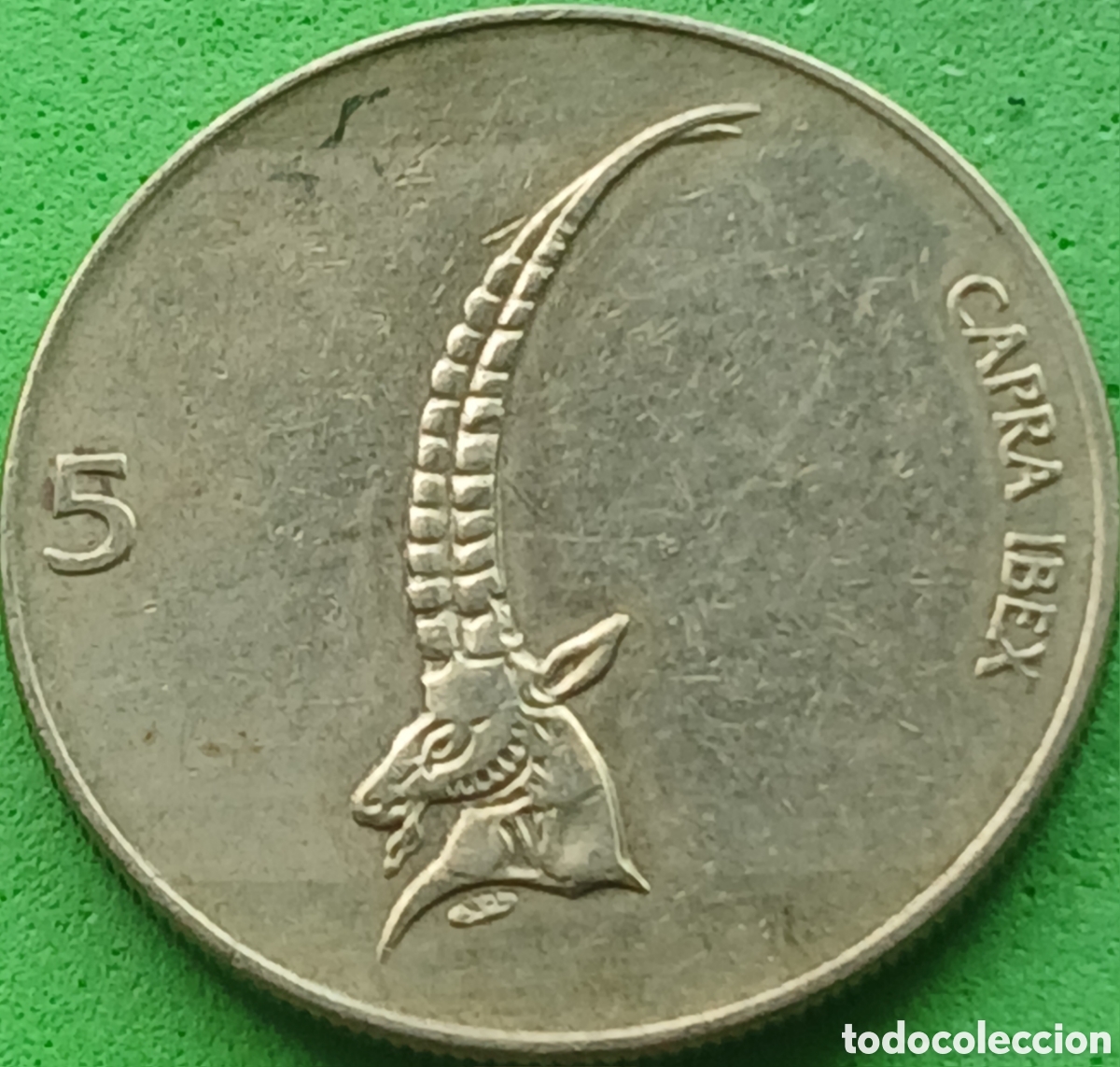 Monedas antiguas de Europa: Eslovenia 5 tolarjev 1994 km#6 &rdquo;4 &rdquo; abierto