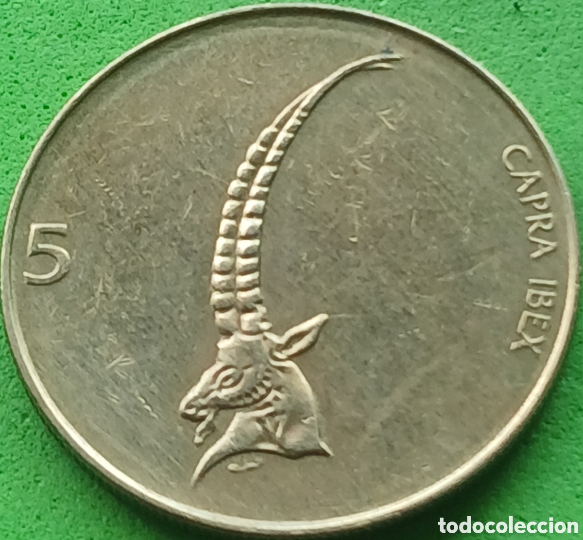 Monedas antiguas de Europa: Eslovenia 5 tolarjev 1994 km#6 &rdquo;4&rdquo; cerrado