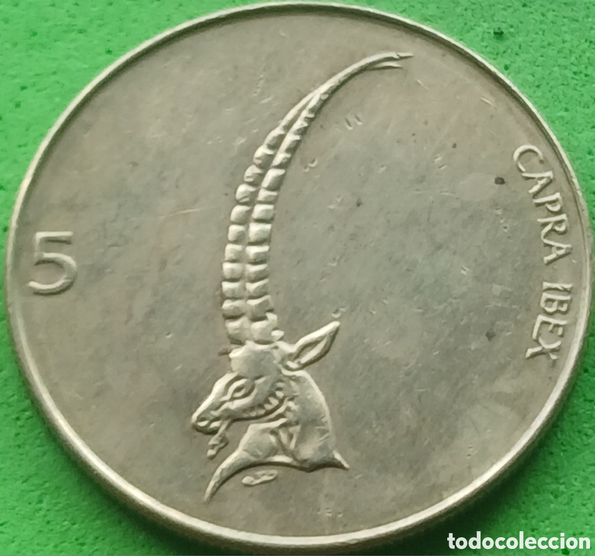 Monedas antiguas de Europa: Eslovenia 5 tolarjev 1995 km#6