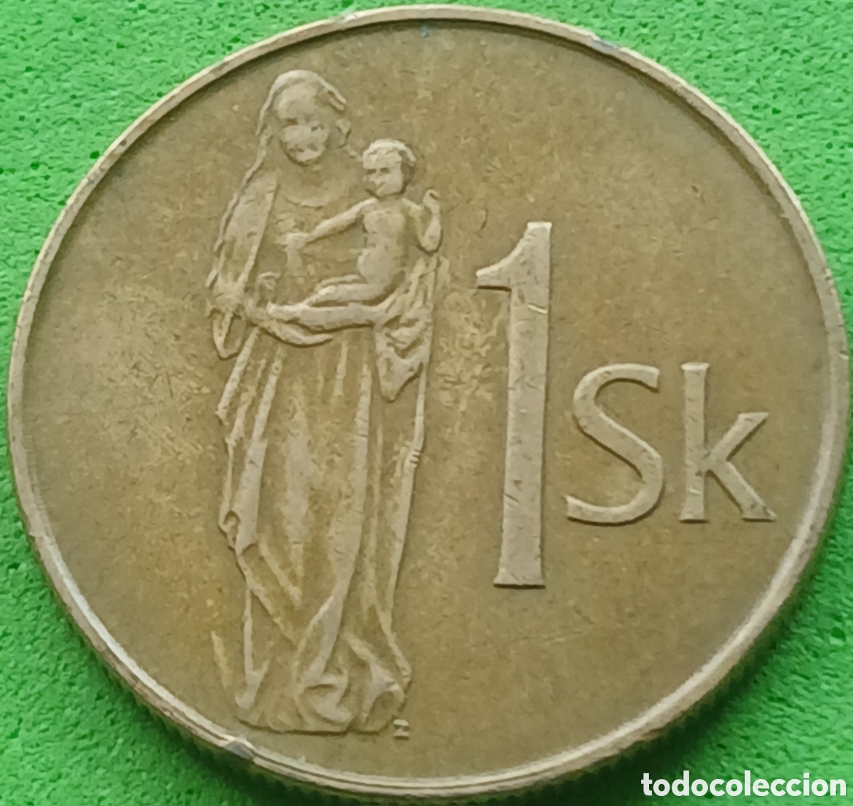 Old Coins of Europe: Eslovaquia 1 corona 1994 km#12