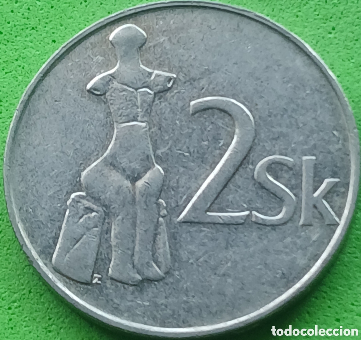 Old Coins of Europe: Eslovaquia 2 coronas 1993 km#13