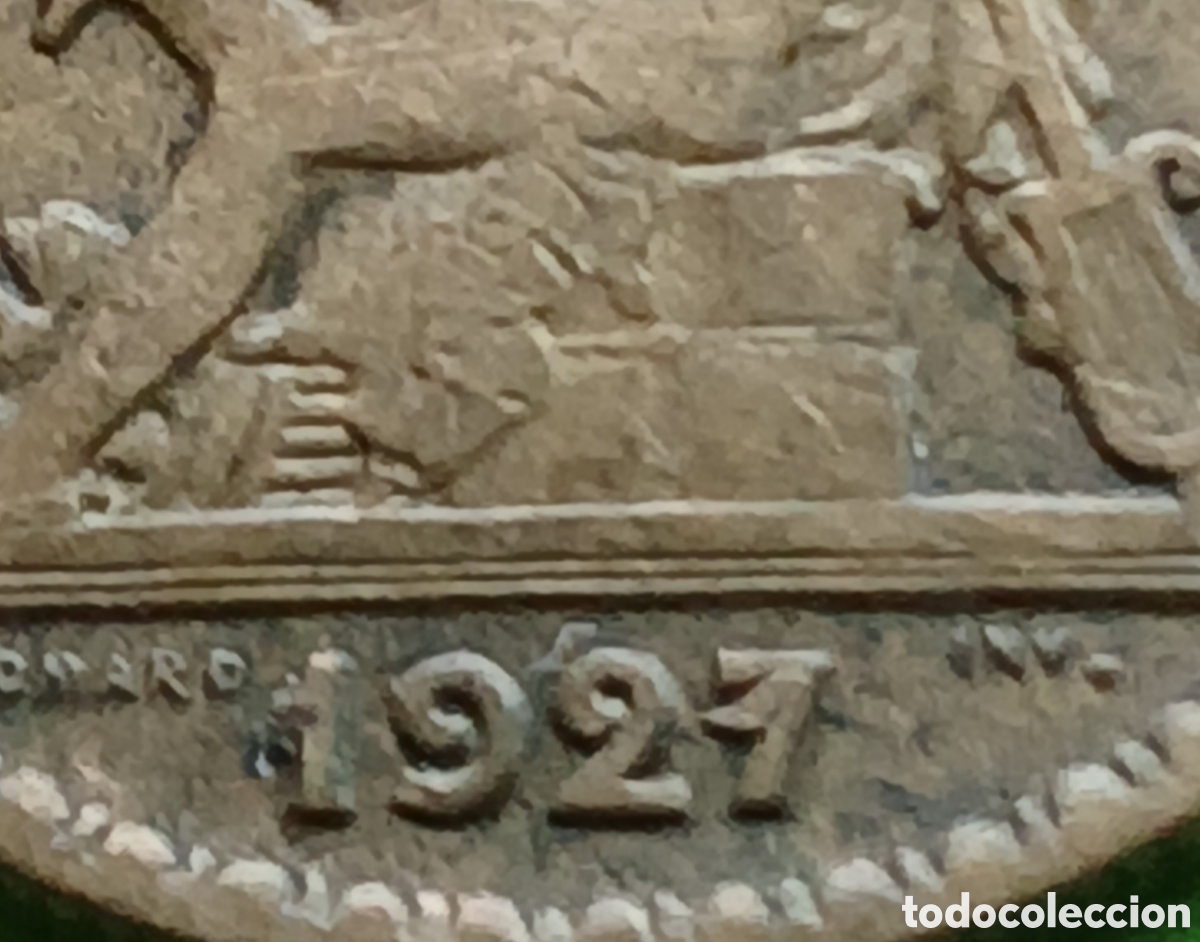 Monete antiche di Europa: Francia 50 c&eacute;ntimos 1921 km#884 &rdquo;1&rdquo; sobre &rdquo;7&rdquo;