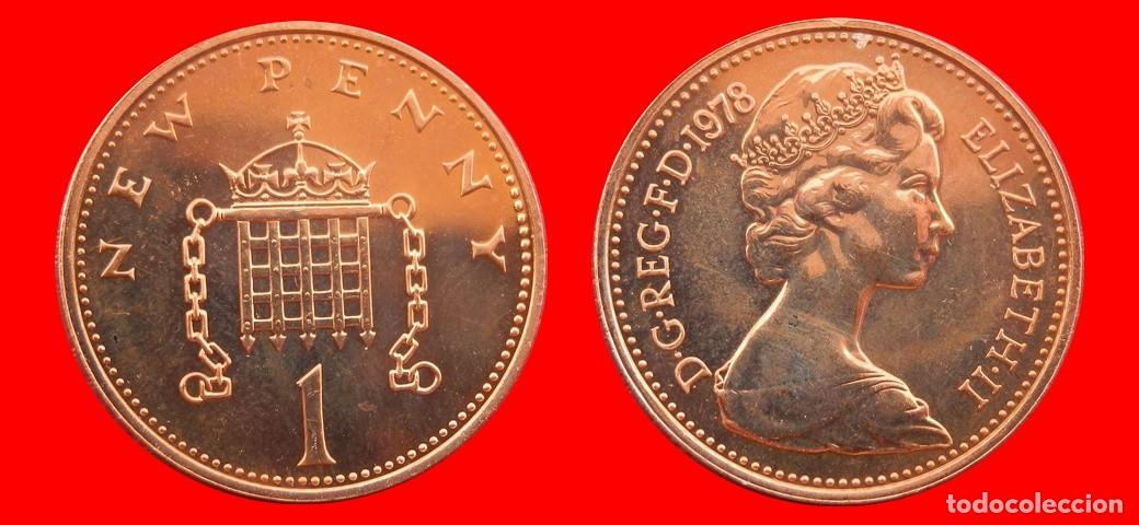 Monedas antiguas de Europa: 1 PENIQUE PENNY 1978 SIN CIRCULAR PROOF PROCEDENTE DE BLISTER INGLATERRA REINO UNIDO-9289SC