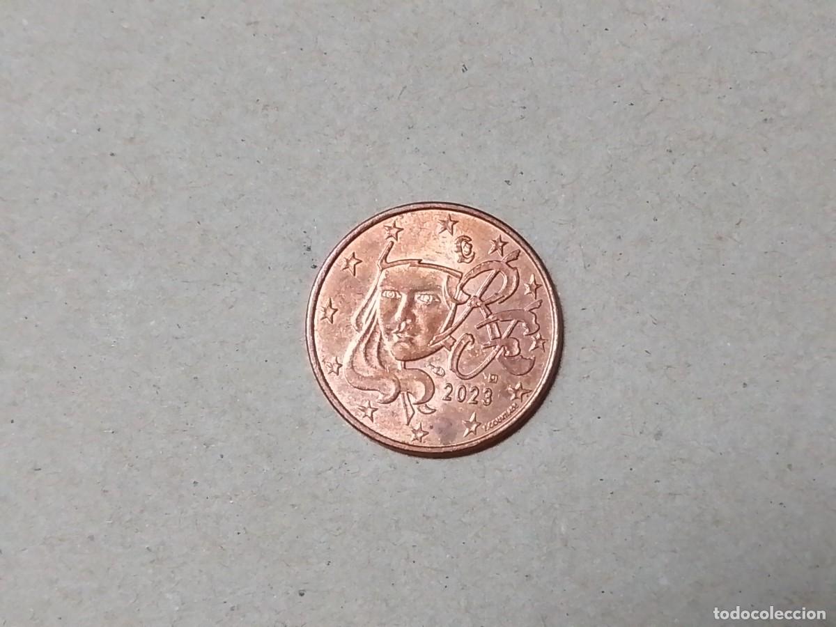 Monedas antiguas de Europa: Moneda de 5 centimos de euro de Francia, a&ntilde;o 2023