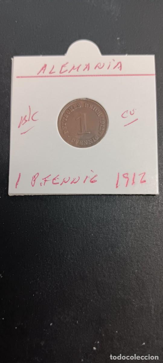 Monedas antiguas de Europa: ALEMANIA 1 PFENNIG 1912 BC KM=10 (COBRE)
