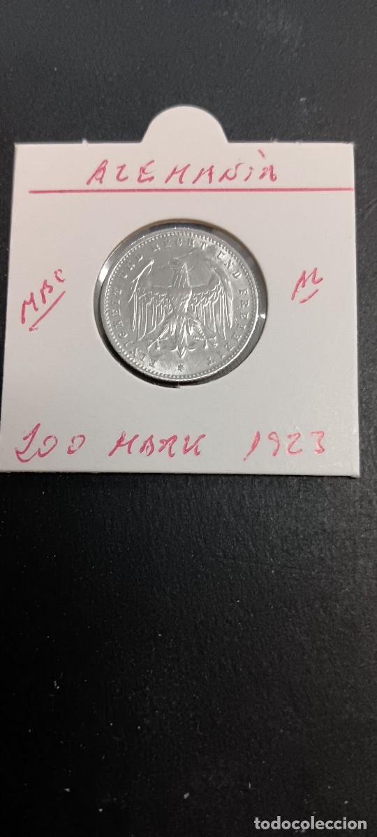 Monedas antiguas de Europa: ALEMANIA 200 MARK 1923 MBC KM=35 (ALUMINIO) CECA A