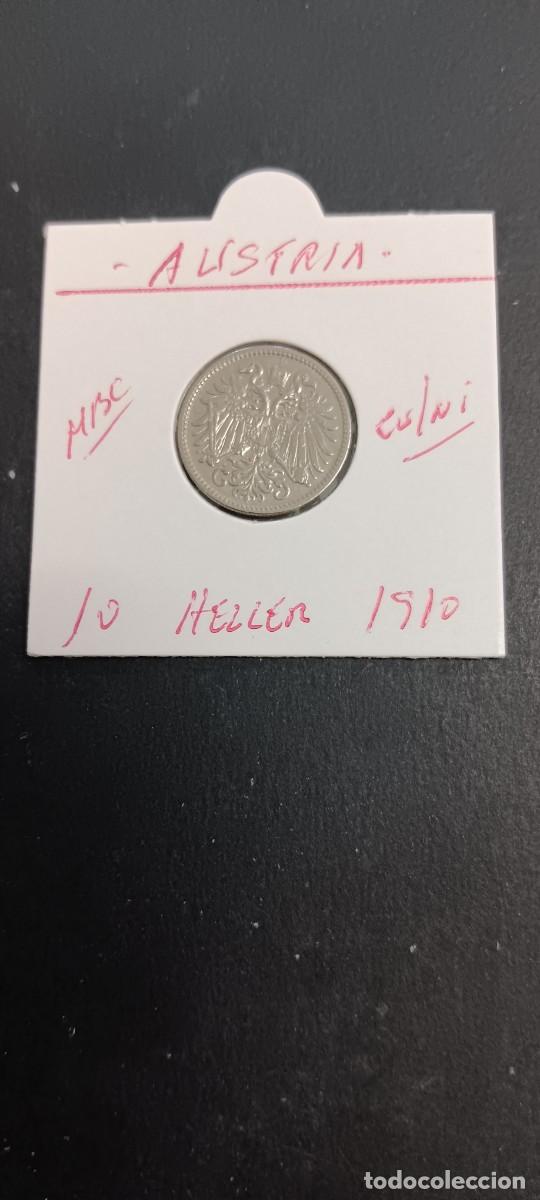 Monedas antiguas de Europa: AUSTRIA 10 HELLER 1910 MBC KM=2802 (CUPRONIQUEL)