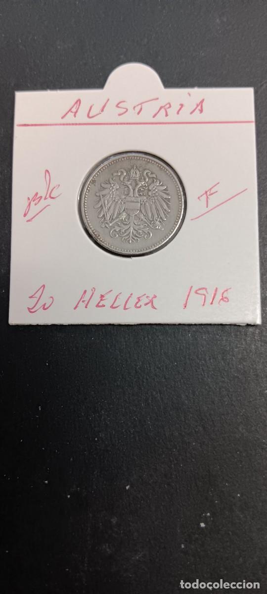 Monedas antiguas de Europa: AUSTRIA 20 HELLER 1916 BC KM=2826 (HIERRO)