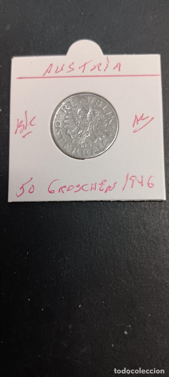 Monedas antiguas de Europa: AUSTRIA 50 GROSCHEN 1946 BC KM=2870 (ALUMINIO)