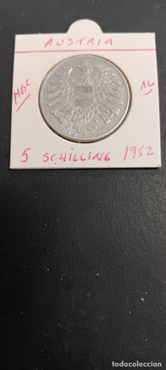 Monedas antiguas de Europa: AUSTRIA 5 SCHILLING 1952 BC KM=2879 (ALUMINIO)