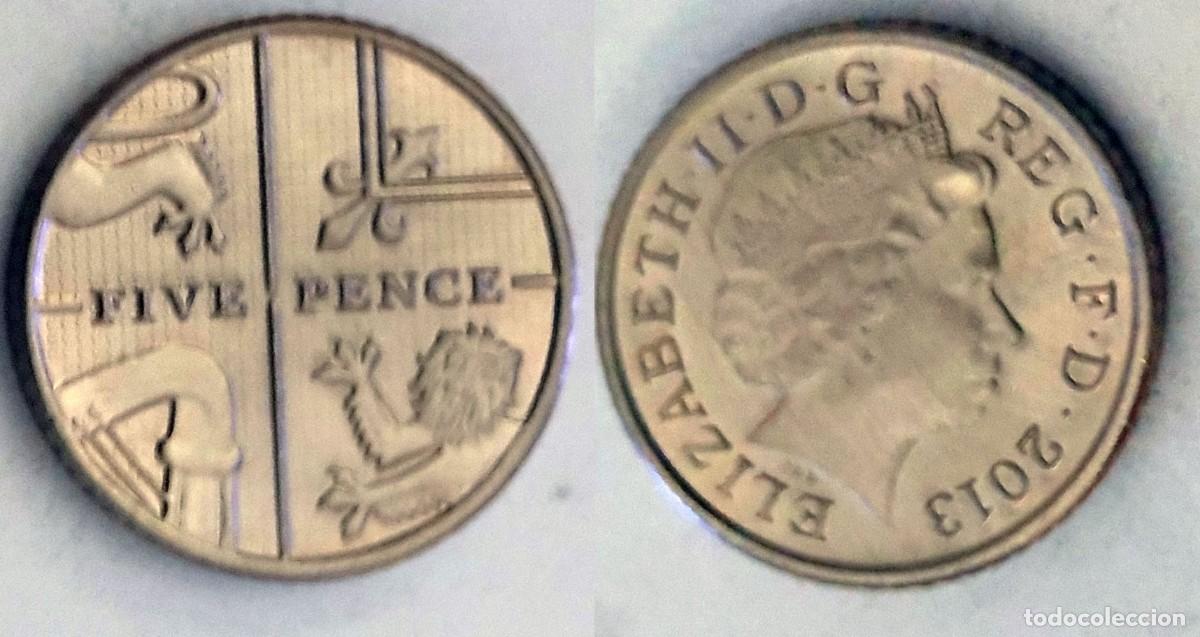 Monedas antiguas de Europa: Reino Unido 5 Peniques 2013 &ndash; KM#1109d
