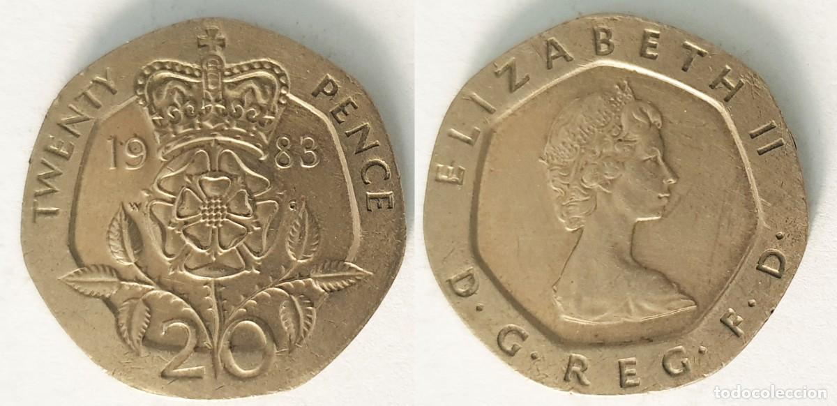 Monedas antiguas de Europa: Reino Unido 20 Peniques 1983 &ndash; KM#931