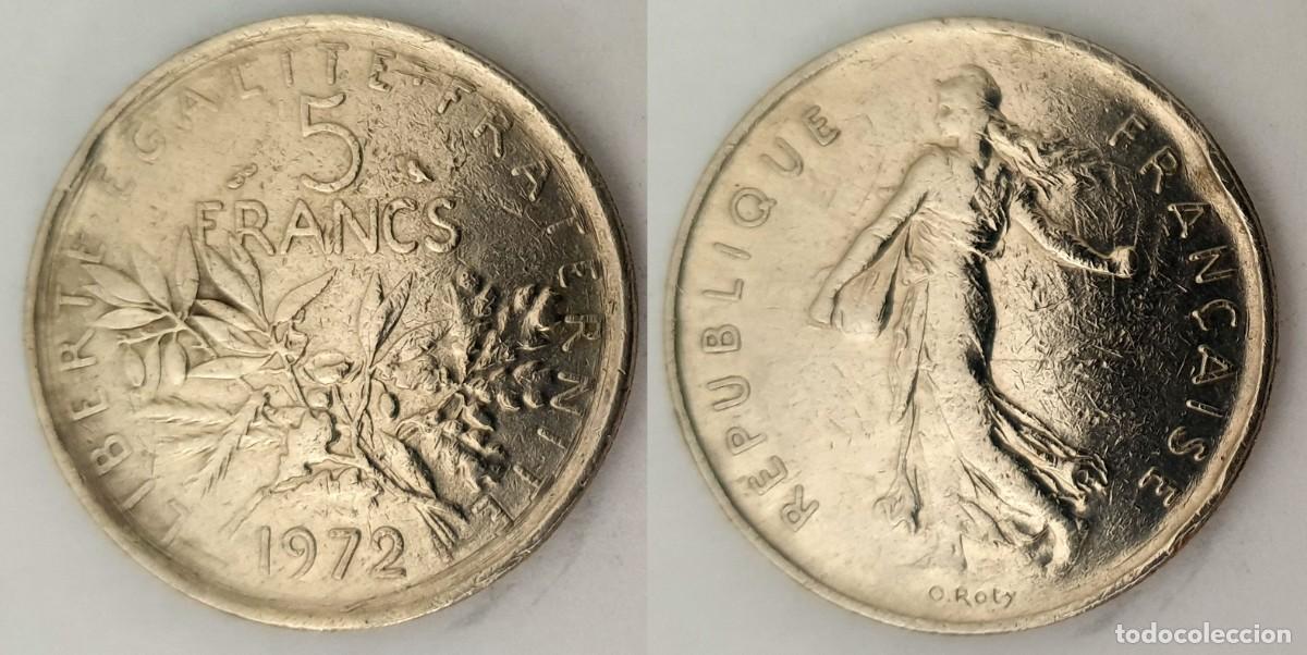 Monedas antiguas de Europa: Francia 5 Francos 1972 &ndash; KM#926a