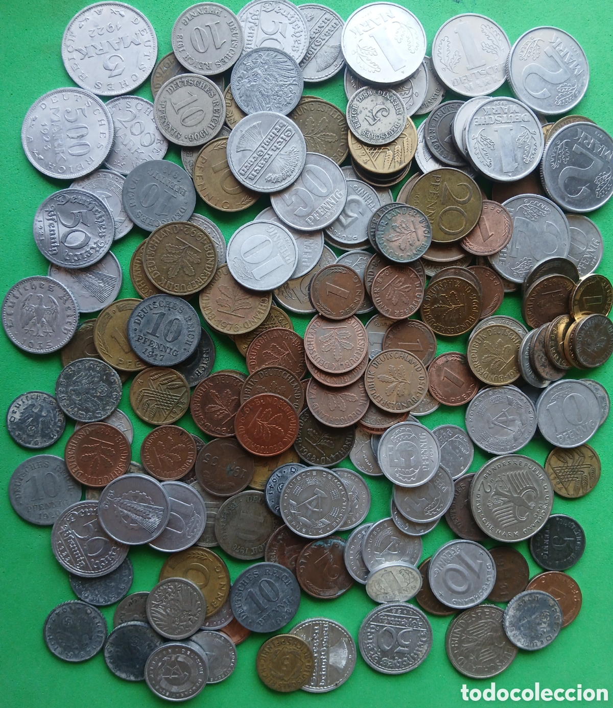 Monedas antiguas de Europa: Alemania- Tercer Reich-Imperio- Weimar- Occidental- Oriental . Lote 160 monedas diferentes!!!